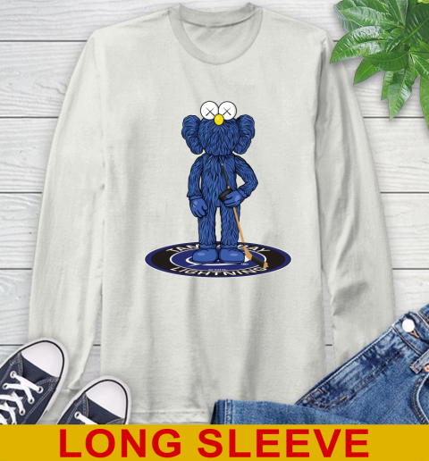 NHL Hockey Tampa Bay Lightning Kaws Bff Blue Figure Shirt Long Sleeve T-Shirt 12