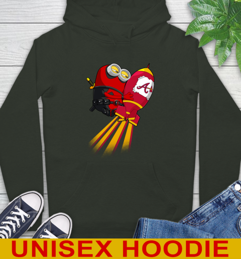 MLB Baseball Atlanta Braves Deadpool Minion Marvel Shirt Hoodie 12