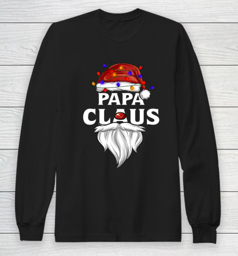 Papa Claus Shirt Christmas Pajama Family Matching Xmas Long Sleeve T-Shirt