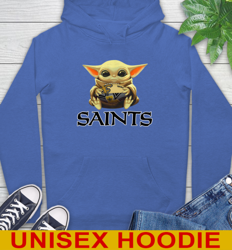 NFL Football New Orleans Saints Baby Yoda Star Wars Shirt Hoodie 9