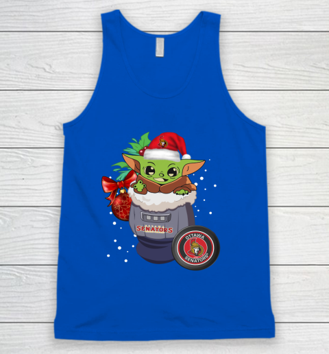 Ottawa Senators Christmas Baby Yoda Star Wars Funny Happy NHL Tank Top 5