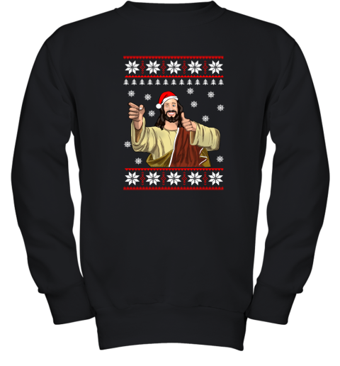 Jesus Smile Ugly Christmas Youth Sweatshirt