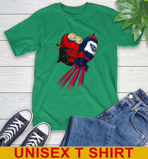 NFL Football Tennessee Titans Deadpool Minion Marvel Shirt T-Shirt 7