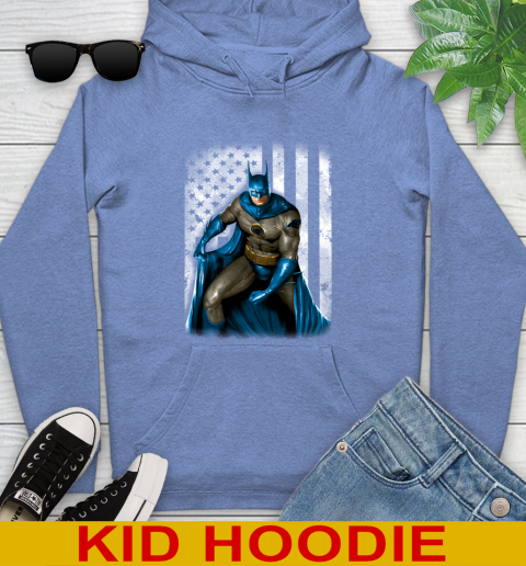Carolina Panthers NFL Football Batman DC American Flag Shirt Youth Hoodie 12