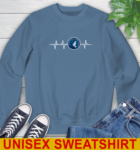 Minnesota Timberwolves NBA Basketball Heart Beat Shirt Sweatshirt 10