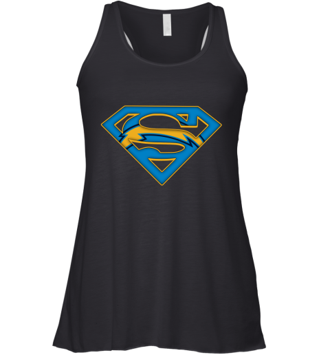 We Are Undefeatable Los Angeles Chargers x Superman NFL Racerback Tank