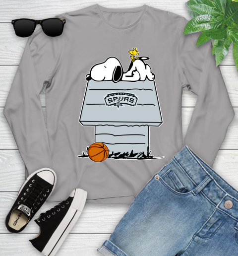 San Antonio Spurs NBA Basketball Snoopy Woodstock The Peanuts Movie Youth Long Sleeve 5