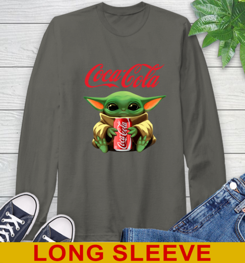 Star Wars Baby Yoda Hugs Coca Cola Soft Drink Shirt 65