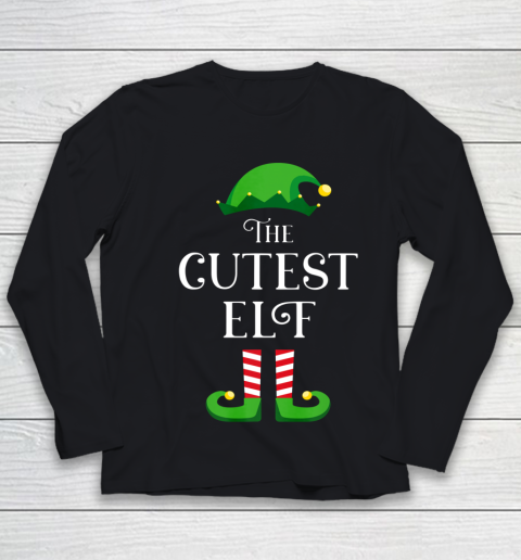 The Cutest Elf Matching Family Group Christmas Youth Long Sleeve