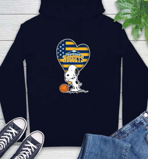 Denver Nuggets NBA Basketball The Peanuts Movie Adorable Snoopy Hoodie 4