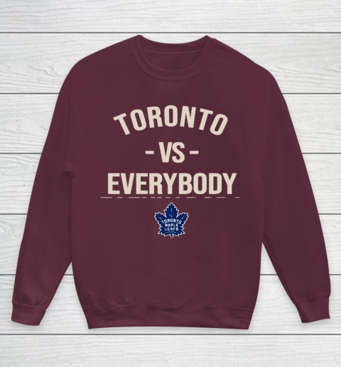Toronto Maple Leafs Vs Everybody Youth Sweatshirt 4