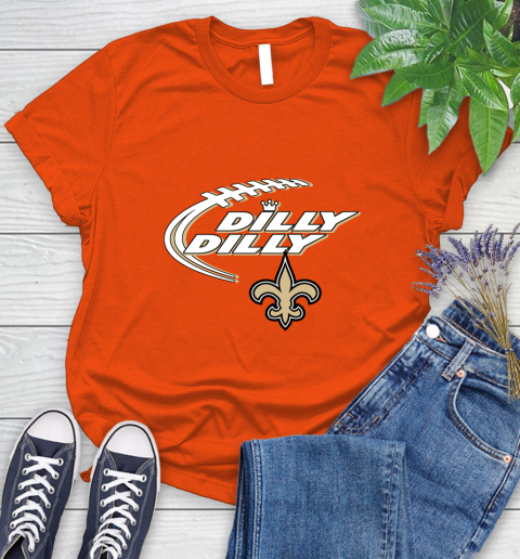 NFL New Orleans Saints Dilly Dilly Football Sports Women's T-Shirt 4