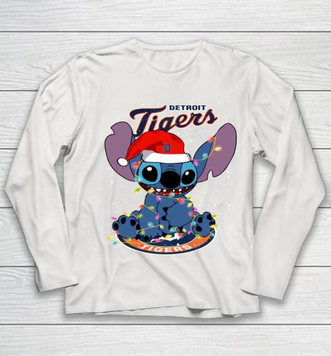 Detroit Tigers MLB noel stitch Baseball Christmas Youth Long Sleeve 8