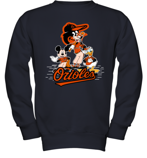 MLB Baltimore Orioles Mickey Mouse Donald Duck Goofy Baseball T Shirt T  Shirt