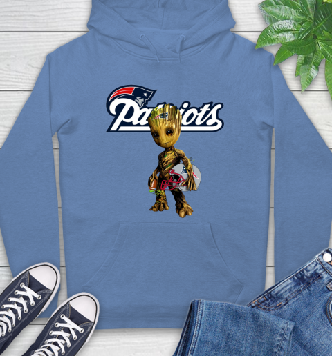 New England Patriots NFL Football Groot Marvel Guardians Of The Galaxy Hoodie 11