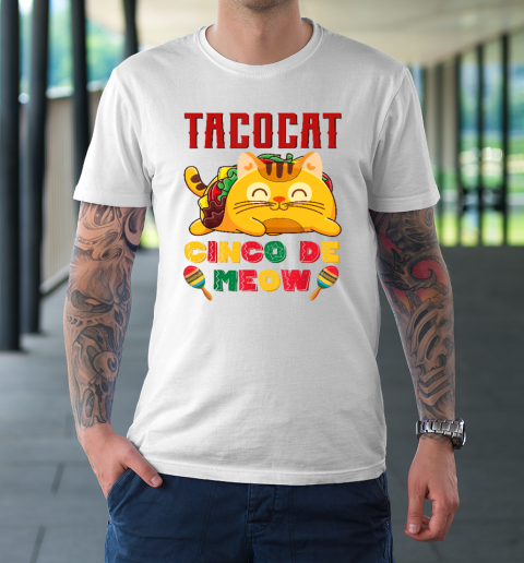 Cinco De Meow Taco Cat, Mexican Cinco De Mayo Cat Lovers T-Shirt