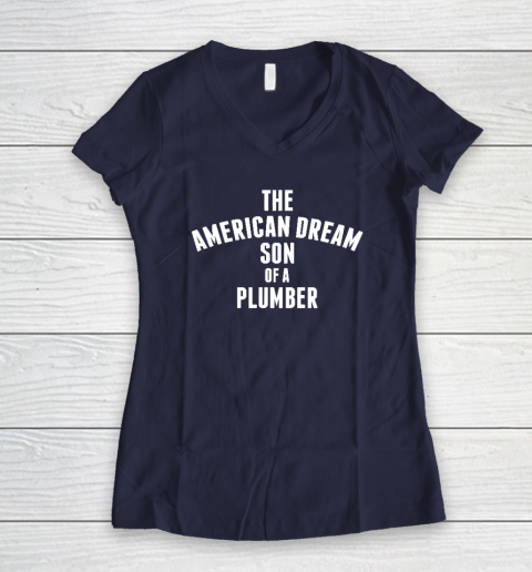 Son Of A Plumber Shirt Dusty Rhodes Women's V-Neck T-Shirt 7