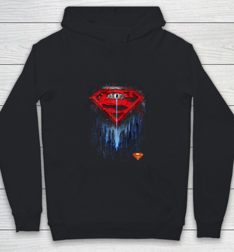 DC Fandome Superman Skyline Logo Youth Hoodie