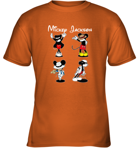ou83 mickey jackson four style dance micheal jackson youth t shirt 26 front safety orange