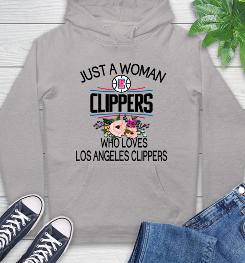 NBA Just A Woman Who Loves Los Angeles Clippers Basketball Sports Hoodie 10