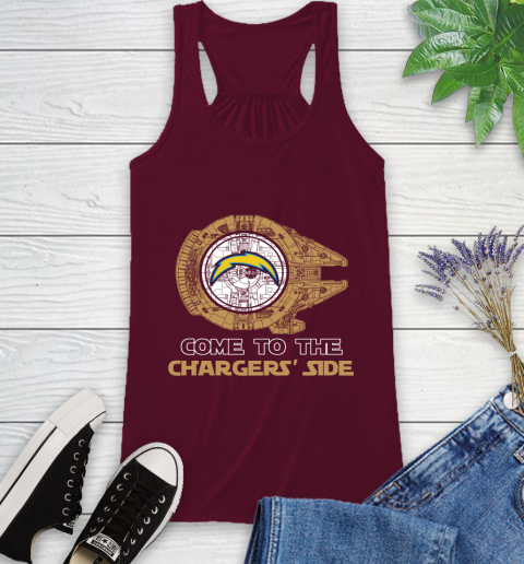 NFL Come To The Los Angeles Chargers Star Wars Football Sports Racerback Tank 2