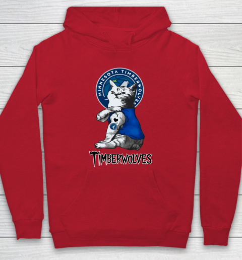 NBA Basketball My Cat Loves Minnesota Timberwolves Hoodie 7
