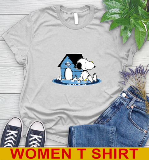 MLB Baseball Tampa Bay Rays Snoopy The Peanuts Movie Shirt Women's T-Shirt