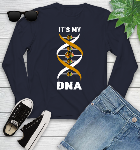 Chicago Blackhawks NHL Hockey It's My DNA Sports Youth Long Sleeve 2