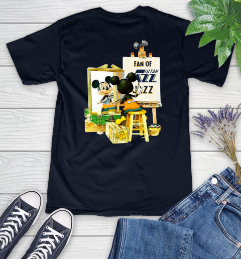 NBA Basketball Utah Jazz Mickey Drawing Shirt 73