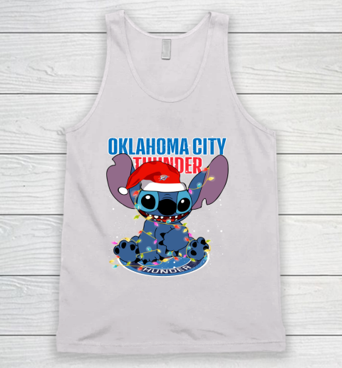 Oklahoma City Thunder NBA noel stitch Basketball Christmas Tank Top