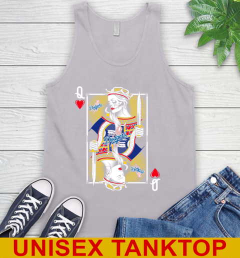 MLB Baseball Los Angeles Dodgers The Queen Of Hearts Card Shirt Tank Top 3