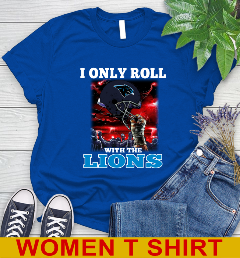 Carolina Panthers NFL Football I Only Roll With My Team Sports Women's T-Shirt 10
