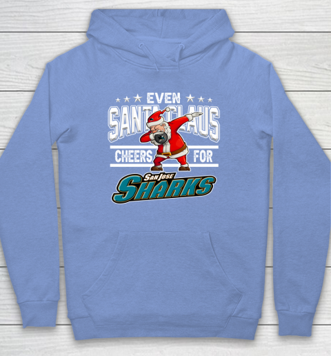 San Jose Sharks Even Santa Claus Cheers For Christmas NHL Hoodie 8