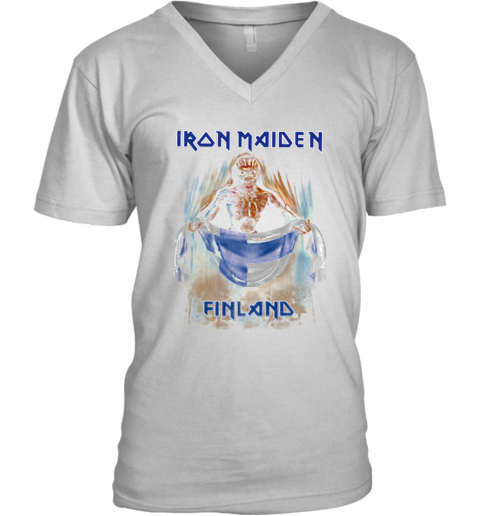 iron maiden white t shirt