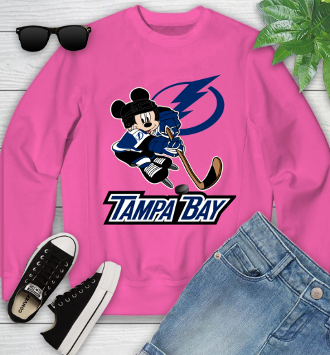 NHL Tampa Bay Lightning Mickey Mouse Disney Hockey T Shirt Youth Sweatshirt Tee For Sports