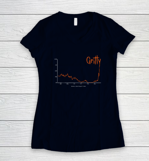 Gritty Tigers Women's V-Neck T-Shirt 2