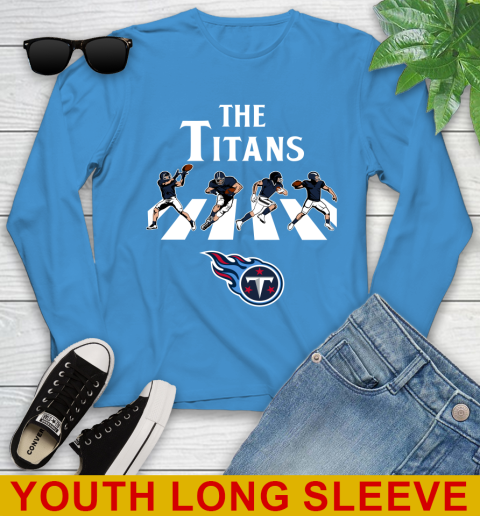 NFL Football Tennessee Titans The Beatles Rock Band Shirt Youth Long Sleeve 8