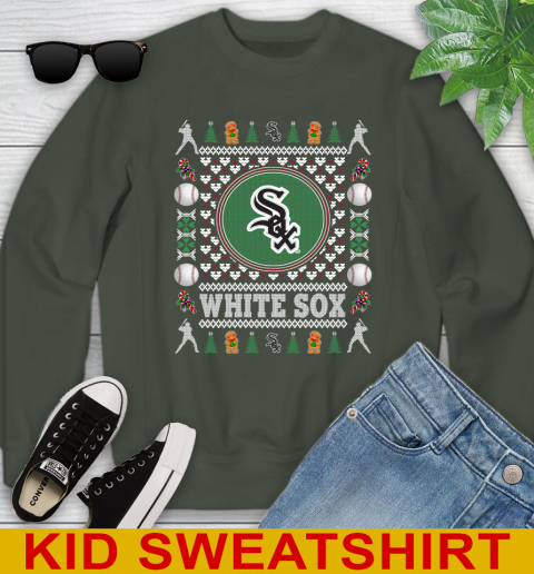 Chicago White Sox Merry Christmas MLB Baseball Loyal Fan Youth Sweatshirt 8