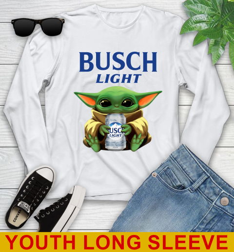 Star Wars Baby Yoda Hugs Busch Light Beer Shirt 122