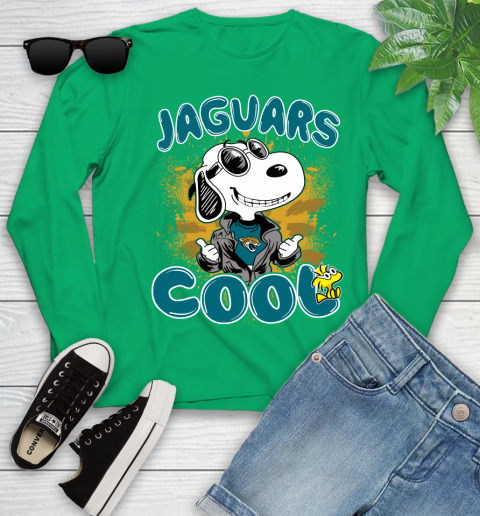 NFL Football Jacksonville Jaguars Cool Snoopy Shirt Youth Long Sleeve 7 NFL Football Jacksonville Jaguars Cool Snoopy Shirt Youth Long Sleeve - Image 7