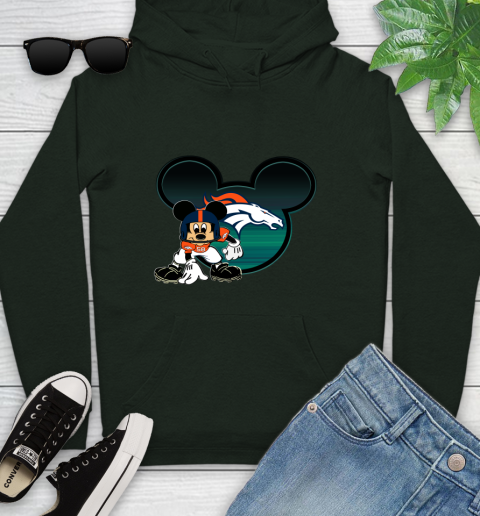 NFL Denver Broncos Mickey Mouse Disney Football T Shirt Youth Hoodie 13
