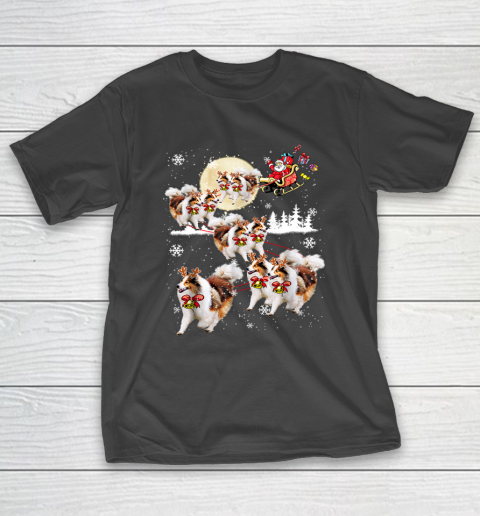 Sheltie Reindeer Christmas Nice Dog T-Shirt