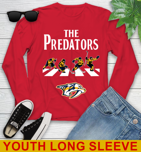 NHL Hockey Nashville Predators The Beatles Rock Band Shirt Youth Long Sleeve 11