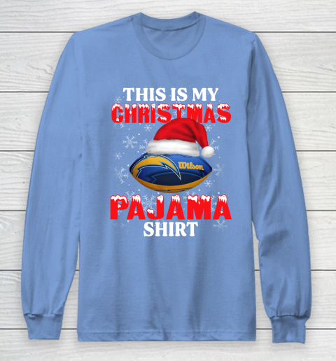 Los Angeles Chargers This Is My Christmas Pajama Shirt NFL Long Sleeve T-Shirt 8