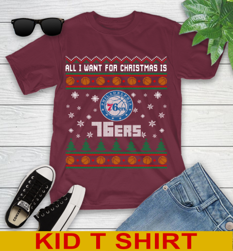 NBA All I Want For Christmas Is Philadelphia 76ers Basketball Sports 101