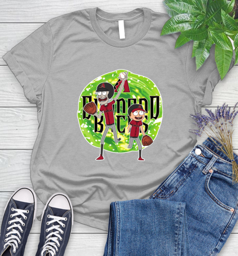MLB Arizona Diamondbacks Rick And Morty Baseball Sports Women's T-Shirt 5