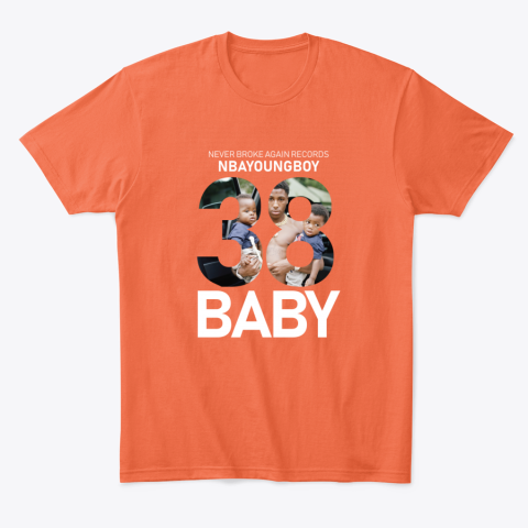 dj1x nba youngboy classic t shirt 2 front orange