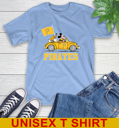 MLB Baseball Pittsburgh Pirates Pluto Mickey Driving Disney Shirt T-Shirt 11