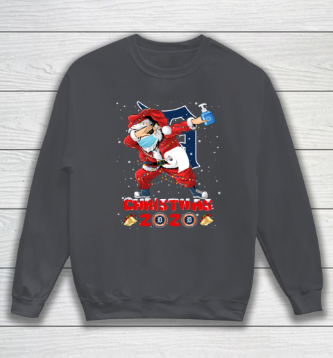 Detroit Tigers Funny Santa Claus Dabbing Christmas 2020 MLB Sweatshirt 4