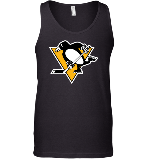 Pittsburgh Penguins Fanatics Branded Heather Gray Primary Team Logo Fleece Fitted Tank Top